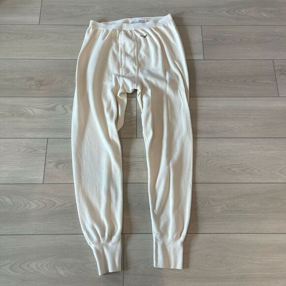 Carhartt Men’s XL Thermal Waffle Knit Base Layer Joggers Pant Cream heavy Weight - Picture 1 of 8